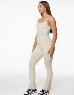 Clearance ECHT Core Unitard Flare Oatmeal