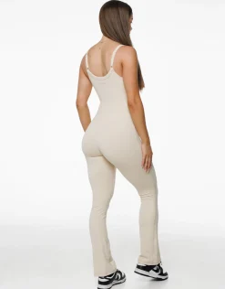 Clearance ECHT Core Unitard Flare Oatmeal