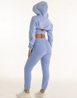 Online ECHT Cropped High Cut Hoodie Hydrangea Blue