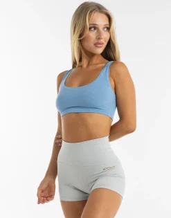 Fashion ECHT Cropped Ribbed Tank Process Blue
