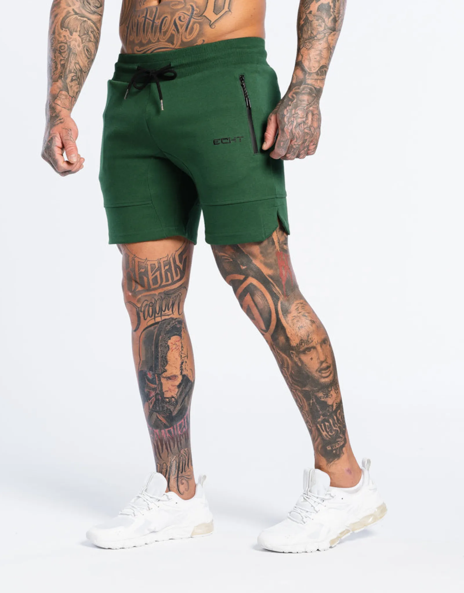 Hot ECHT Force Knit Shorts Dark Green