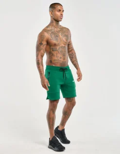 Online ECHT Force Knit Shorts Forest Green