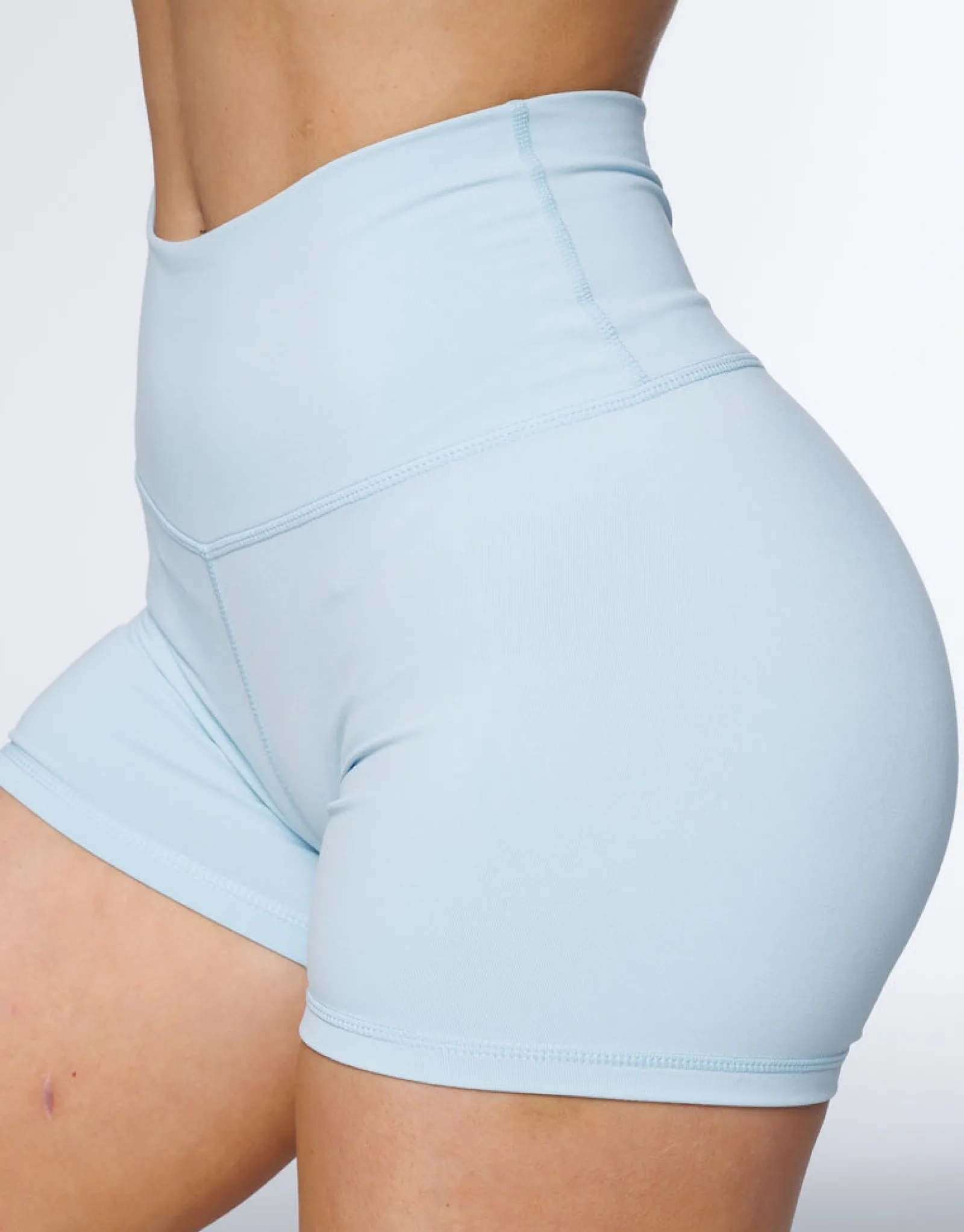 New ECHT Force Scrunch Shorts Light Blue