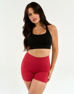 Online ECHT Force Scrunch Shorts Scarlet Red