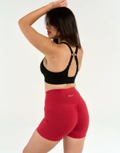 Online ECHT Force Scrunch Shorts Scarlet Red