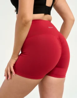 Online ECHT Force Scrunch Shorts Scarlet Red