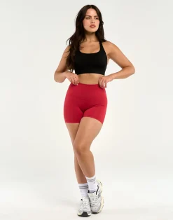Online ECHT Force Scrunch Shorts Scarlet Red