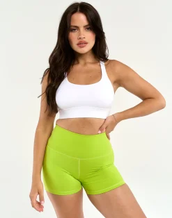 Outlet ECHT Force Scrunch Shorts Lime Green
