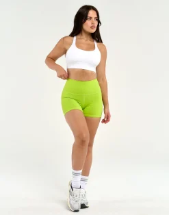 Outlet ECHT Force Scrunch Shorts Lime Green