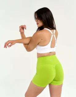 Outlet ECHT Force Scrunch Shorts Lime Green
