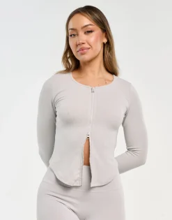 Online ECHT Knit Cardigan Micro Grey