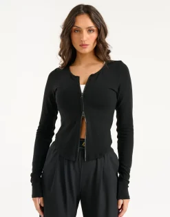 New ECHT Knit Cardigan Black