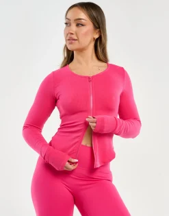 Hot ECHT Knit Cardigan Bright Pink