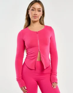 Hot ECHT Knit Cardigan Bright Pink