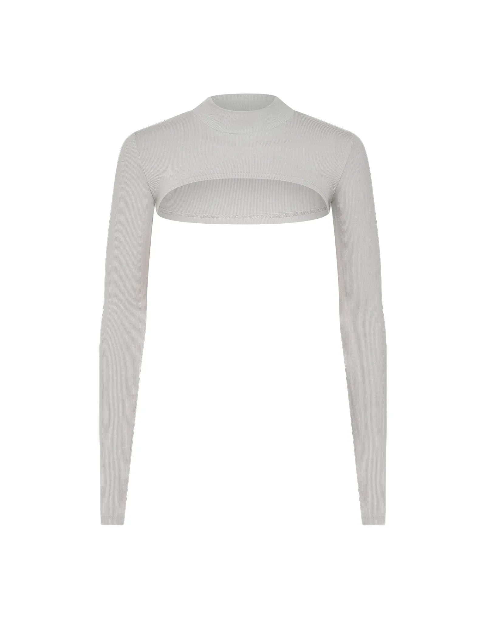 Outlet ECHT Ribbed High Cut Long Sleeve Micro Grey