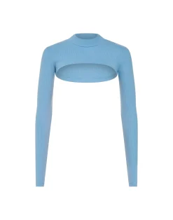 Best ECHT Ribbed High Cut Long Sleeve Process Blue