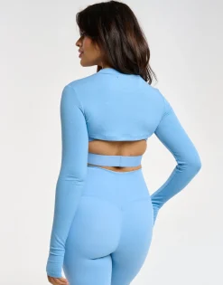 Best ECHT Ribbed High Cut Long Sleeve Process Blue