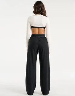 Online ECHT Ribbed High Cut Long Sleeve White