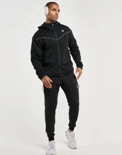 Discount ECHT Tech Zip-Up Hoodie Black