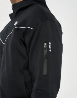 Discount ECHT Tech Zip-Up Hoodie Black