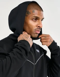 Discount ECHT Tech Zip-Up Hoodie Black
