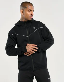 Discount ECHT Tech Zip-Up Hoodie Black