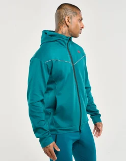 New ECHT Tech Zip-Up Hoodie Teal