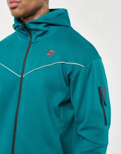 New ECHT Tech Zip-Up Hoodie Teal