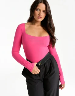 Discount ECHT Elemental L Square Bodysuit Pink