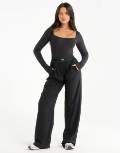 Clearance ECHT Elemental L Square Bodysuit Black