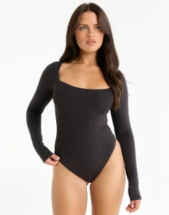 Clearance ECHT Elemental L Square Bodysuit Black