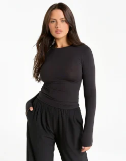 Outlet ECHT Elemental Long Sleeve T-Shirt Black
