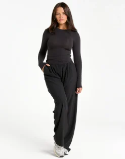 Outlet ECHT Elemental Long Sleeve T-Shirt Black