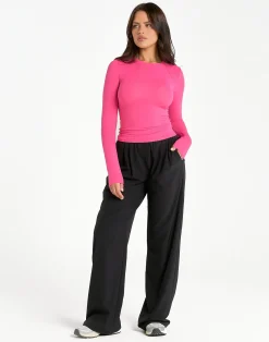 New ECHT Elemental Long Sleeve T-Shirt Pink