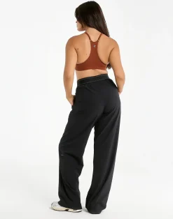 New ECHT Elemental Raceback Scoop Bralette Brown