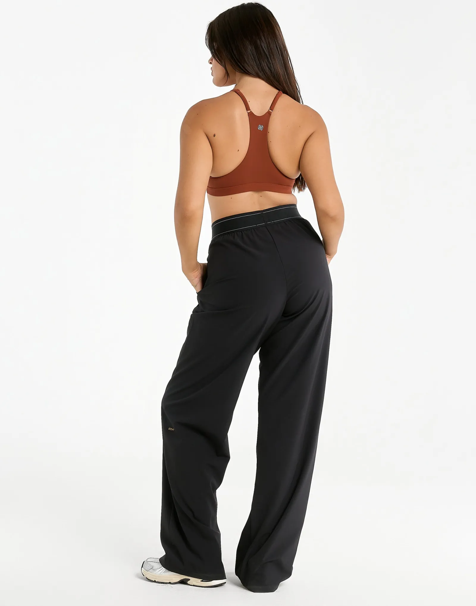New ECHT Elemental Raceback Scoop Bralette Brown