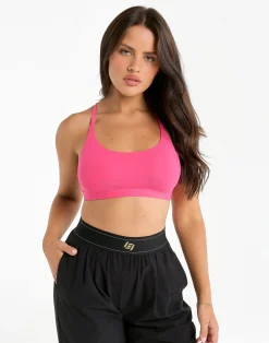 Hot ECHT Elemental Raceback Scoop Bralette Pink
