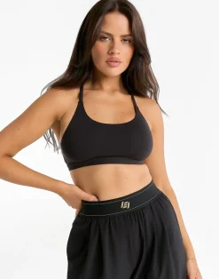 Outlet ECHT Elemental Raceback Scoop Bralette Black