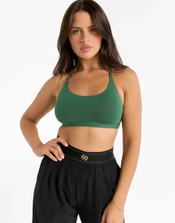 Online ECHT Elemental Raceback Scoop Bralette Green