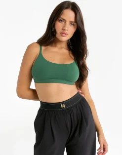 Fashion ECHT Elemental Scoop Bralette Green