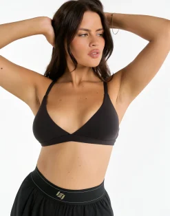 Online ECHT Elemental Triangle Bralette Black