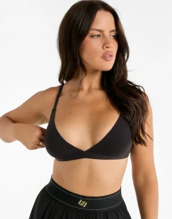 Online ECHT Elemental Triangle Bralette Black