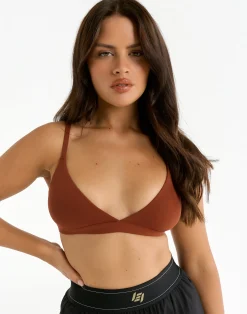 Online ECHT Elemental Triangle Bralette Brown
