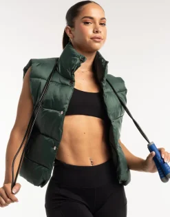 Sale ECHT Elevate Puffer Vest Emerald Green