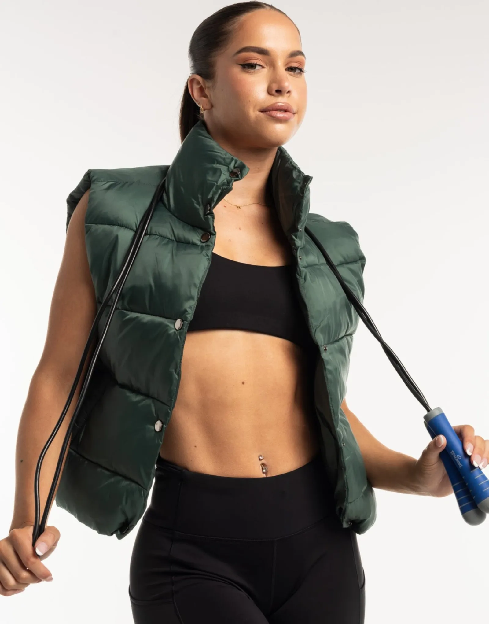 Sale ECHT Elevate Puffer Vest Emerald Green