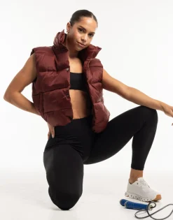Online ECHT Elevate Puffer Vest Brown