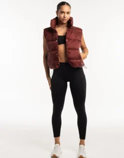 Online ECHT Elevate Puffer Vest Brown