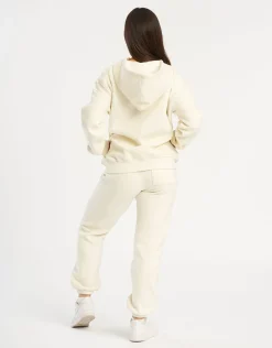 Fashion ECHT Essential Zip-Up Hoodie Cannoli Cream