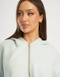 Online ECHT Essential Zip-Up Hoodie Light Blue