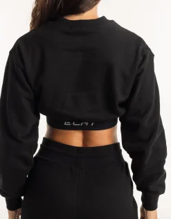 Discount ECHT Esteem Cropped Sweater Black